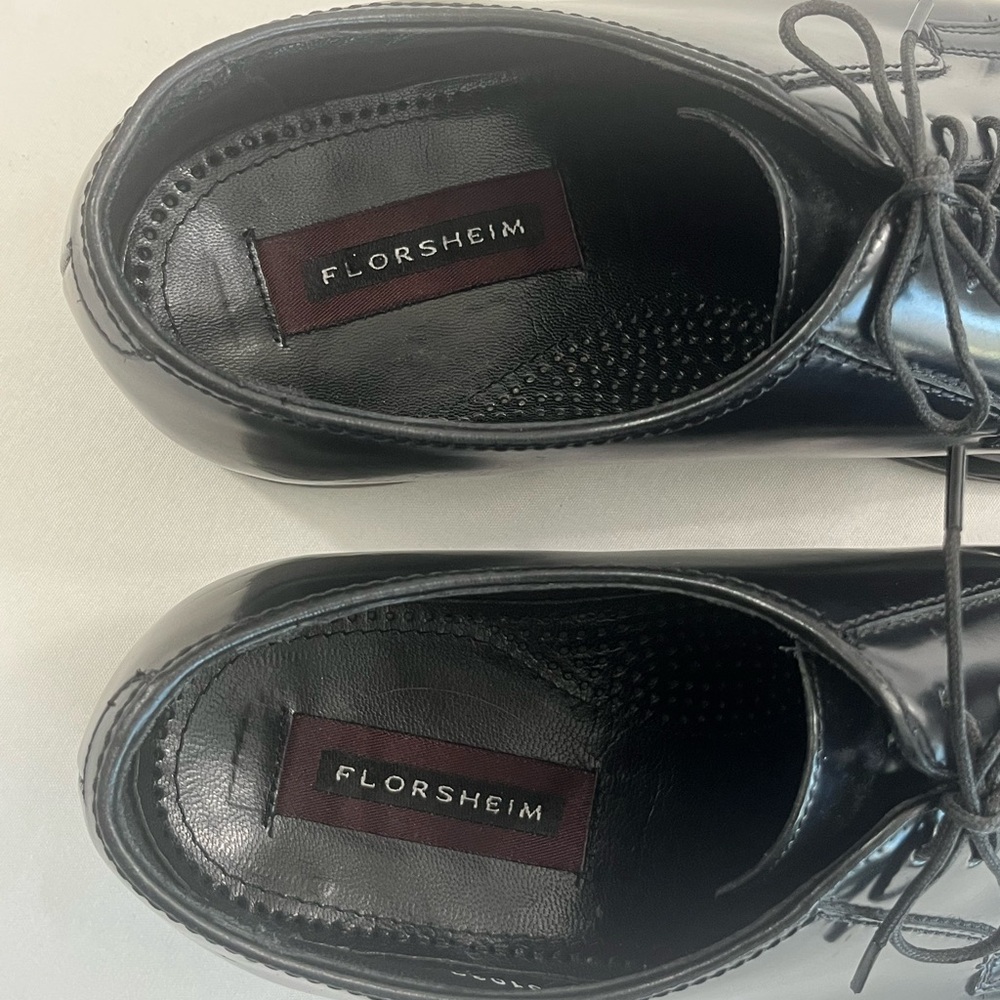 Florsheim 11 Wide Lexington Black Oxford Classic Dress Shoes 17079-01 - Picture 6 of 11